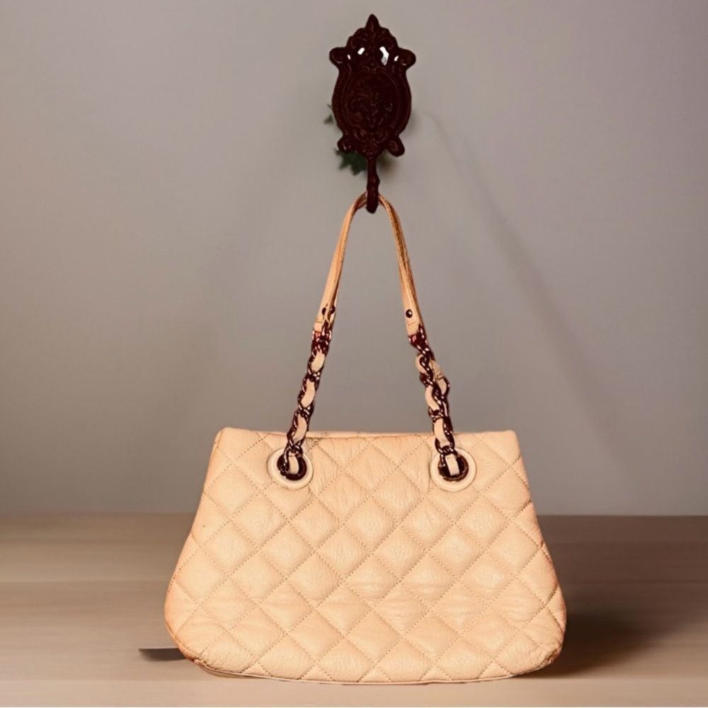 KATE SPADE - Cashew Quilted Leather Gold Coast Maryanne Shoulder Bag - Picture 2 of 9